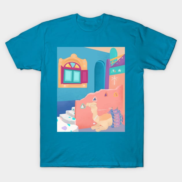 Egypt, Nubian Village T-Shirt by Petras